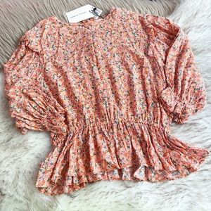 Anthropologie Faithful the Brand Floral Caleta Top